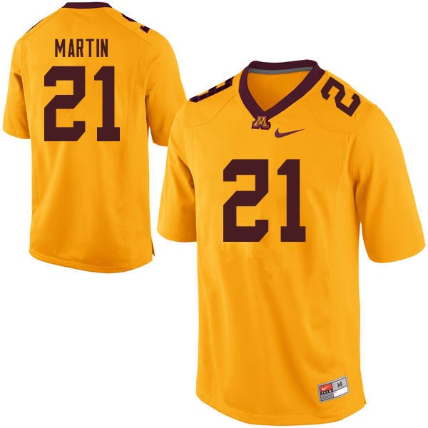 Men #21 Kamal Martin Minnesota Golden Gophers College Football Jerseys Sale-Gold